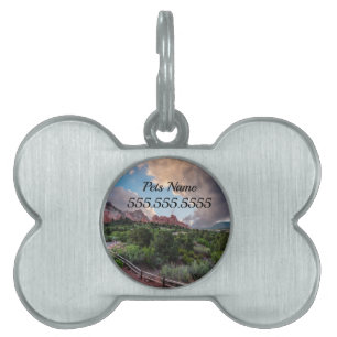 Colorado Sleeping Giant Sunrise Pet Tag ID-bricka Husdjur