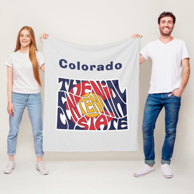 Colorado Smeknamn Ord Konst Fleecefilt (På plats)