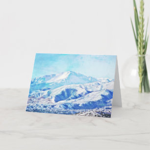 Colorado Snöberg Blank Notkort Kort