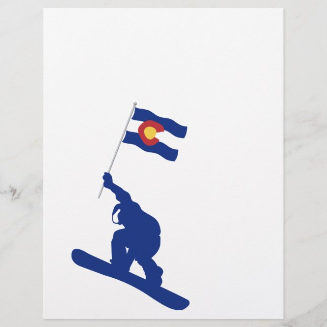 Colorado Snowboard Flagga (Framsida)