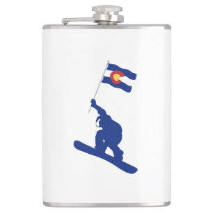Colorado Snowboard Flagga Fickplunta