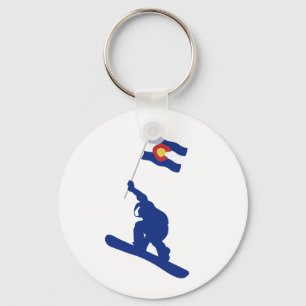 Colorado Snowboard Flagga Nyckelring