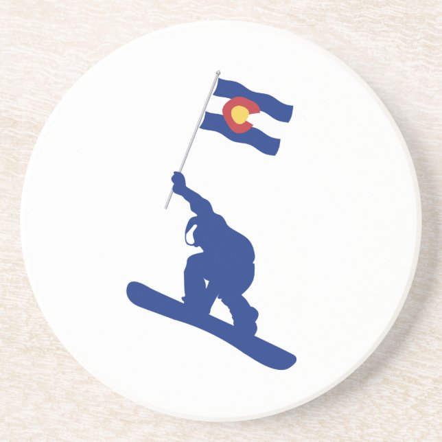 Colorado Snowboard Flagga Underlägg (Framsidan)