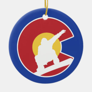 Colorado Snowboard Julgransprydnad Keramik