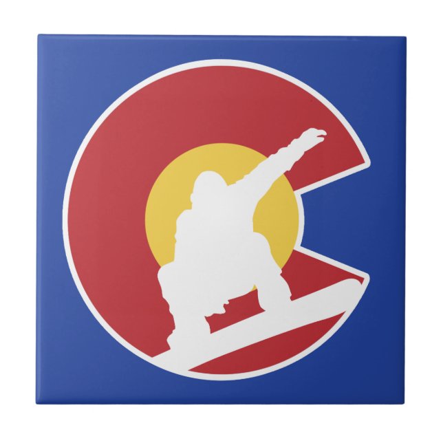 Colorado Snowboard Kakelplatta (Framsidan)