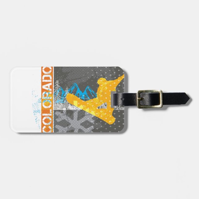 Colorado Snowboarding Bagagebricka (Horisontell Framsida)
