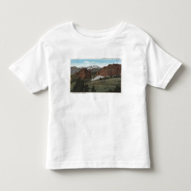 Colorado Springs Colorado 3 Tee (Framsida)