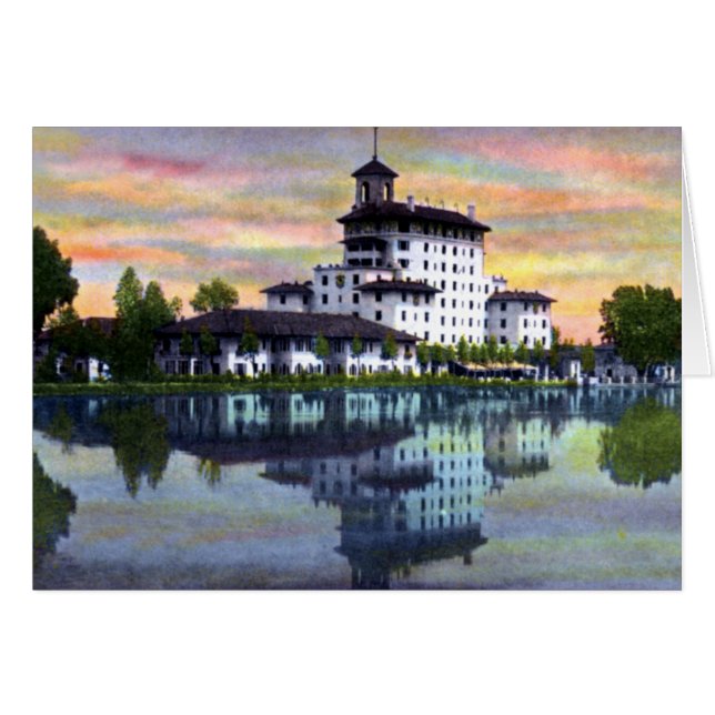 Colorado Springs Colorado Broadmoor hotell Hälsningskort (Framsidan Horizontal)