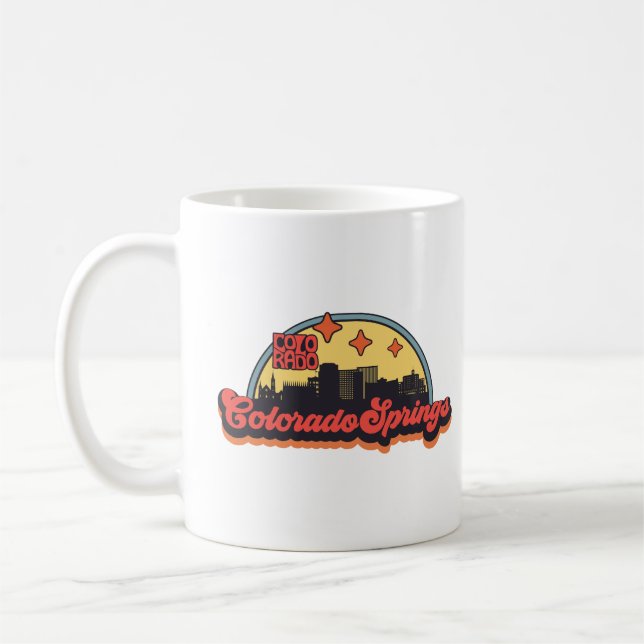 Colorado Springs, Colorado Kaffemugg (Vänster)