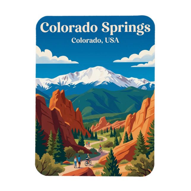 Colorado Springs Colorado Magnet (Vertikal)