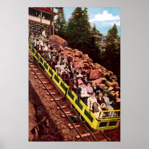 Colorado Springs Colorado Mt Manitou sluttning Poster