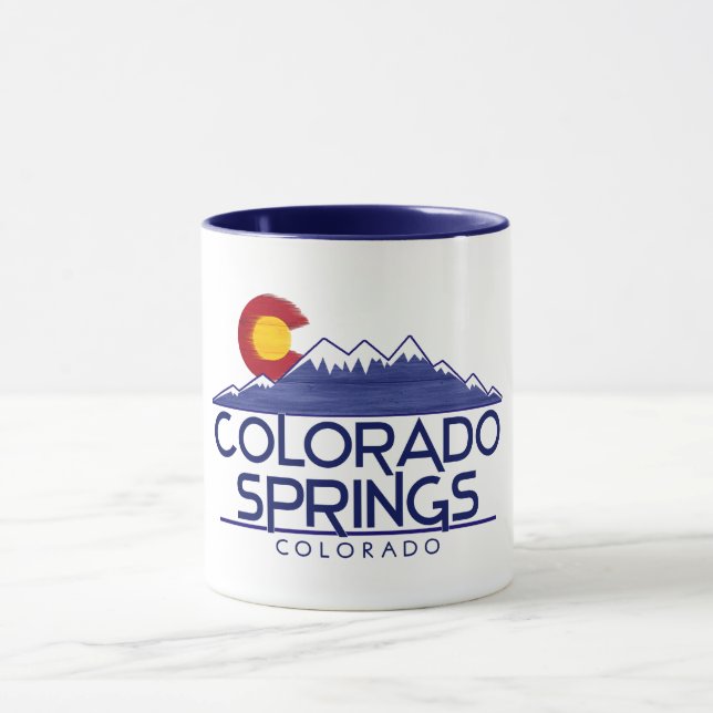 Colorado Springs trädföremål berg mugg (Center)