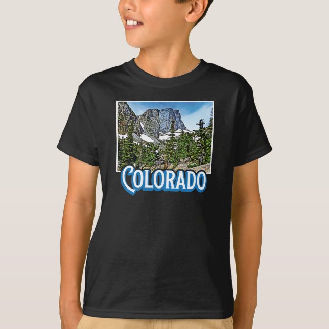 Colorado State - Colorado Mountains T Shirt (Framsida)