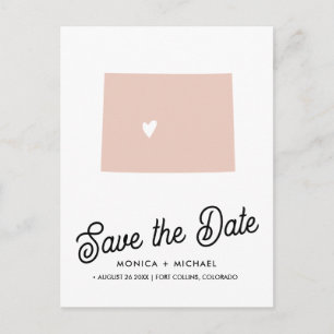 COLORADO State Destination Wedding - ANY FÄRG! Meddelande Vykort