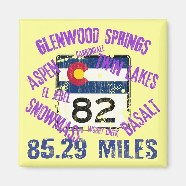 Colorado State Highway 82 Magnet (Framsidan)