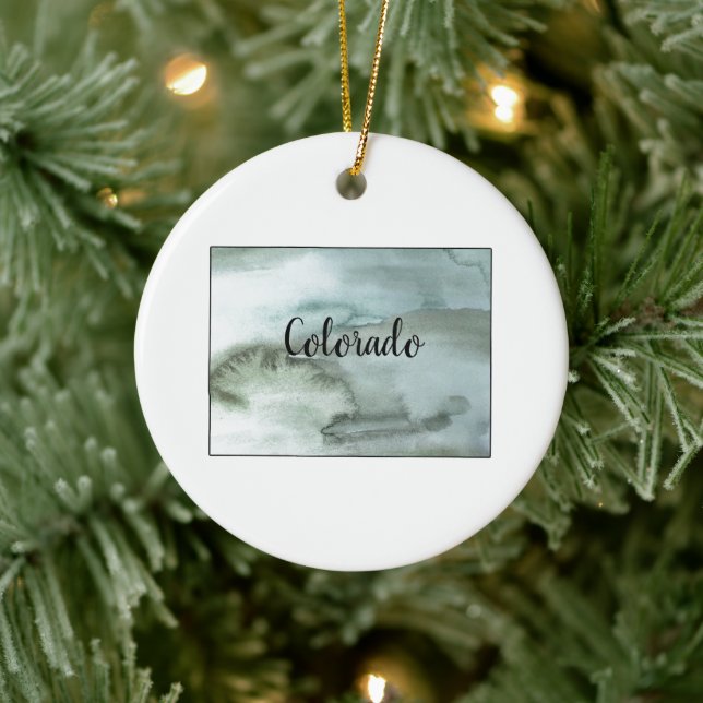 Colorado State Illustration Ornament (Träd)
