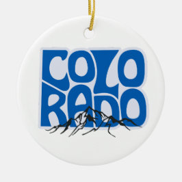 Colorado State Julgran Ornament