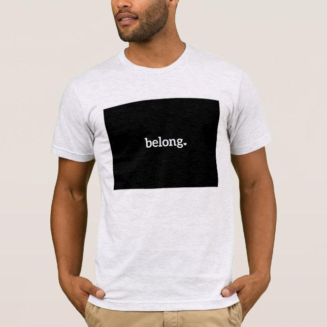 Colorado State Karta Belong T Shirt (Framsida)