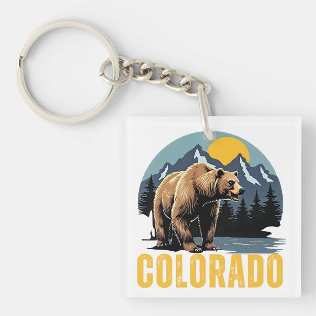 Colorado State Pride Akrylnyckelring (Framsidan)