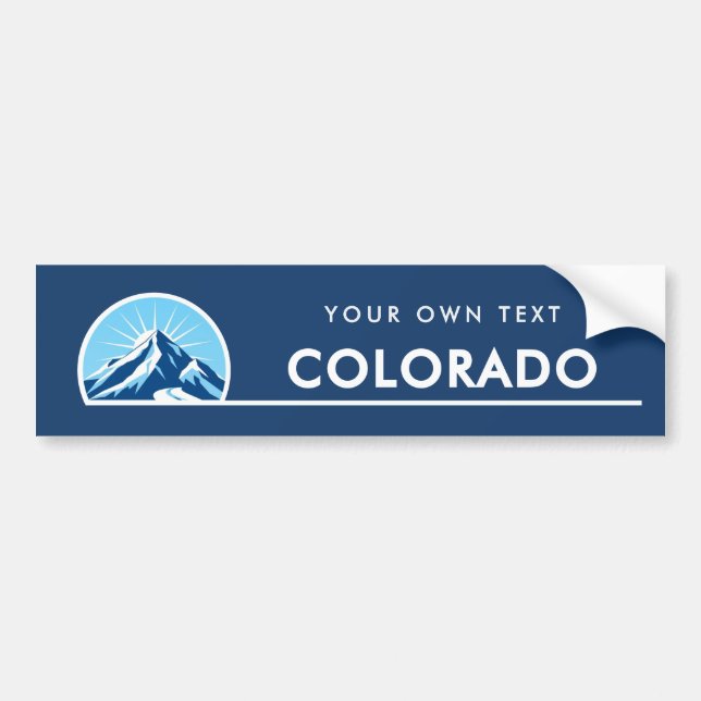 Colorado statlig bergsbilsdekal bildekal (Framsidan)