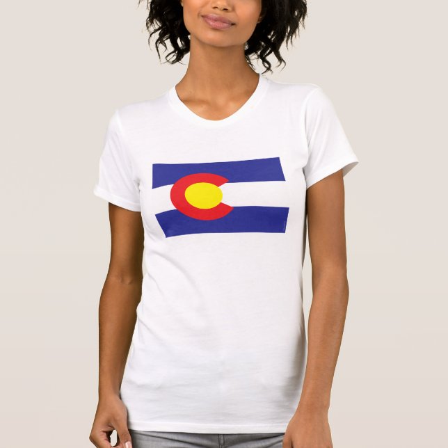 Colorado statlig Flag.png Tee (Framsida)