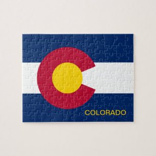 Colorado Statlig flagga 8x10 Pussel