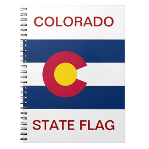 Colorado Statlig flagga Anteckningsbok