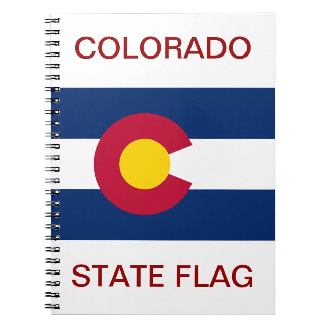 Colorado Statlig flagga Anteckningsbok (Framsidan)