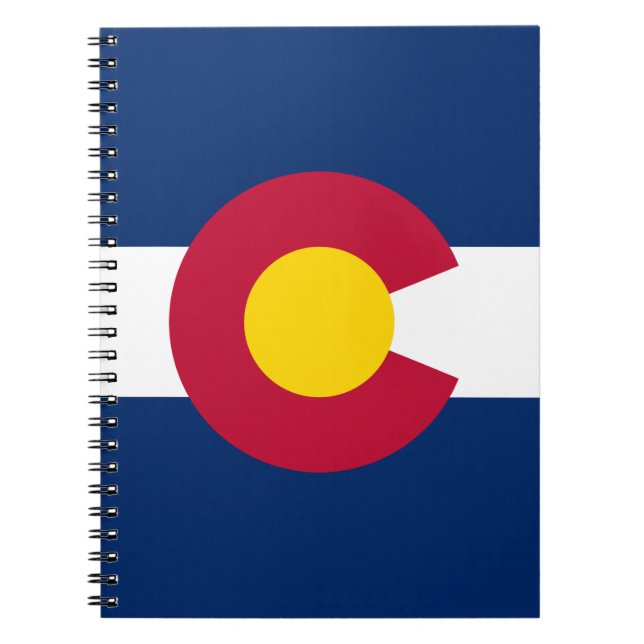 Colorado Statlig flagga Anteckningsbok (Framsidan)