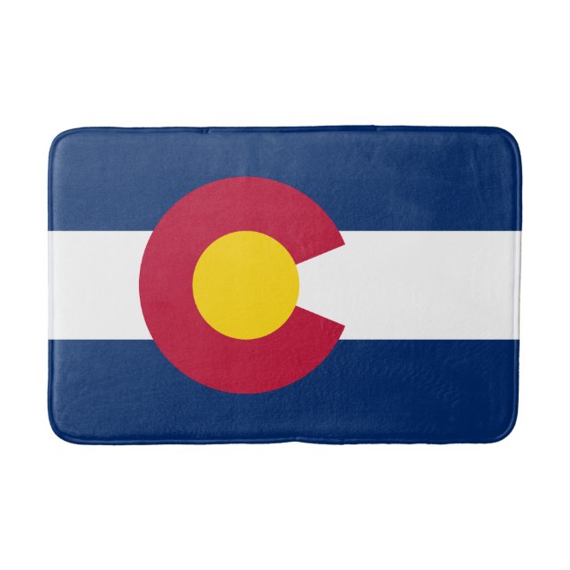 Colorado Statlig flagga Badrumsmatta (Framsidan)