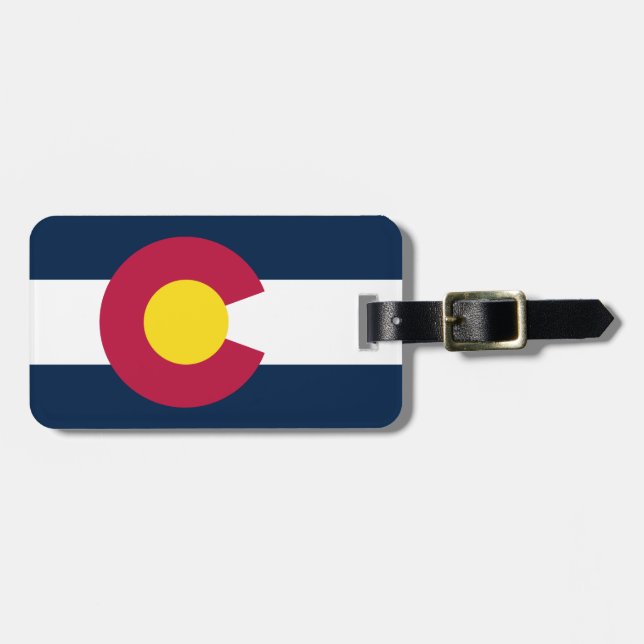 Colorado Statlig flagga Bagagebricka (Horisontell Framsida)