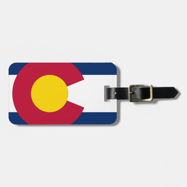 Colorado Statlig flagga Bagagebricka (Horisontell Framsida)