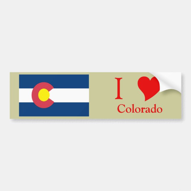 Colorado statlig flagga bildekal (Framsidan)