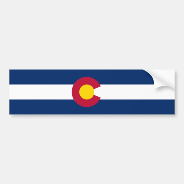 Colorado Statlig flagga Bildekal (Framsidan)