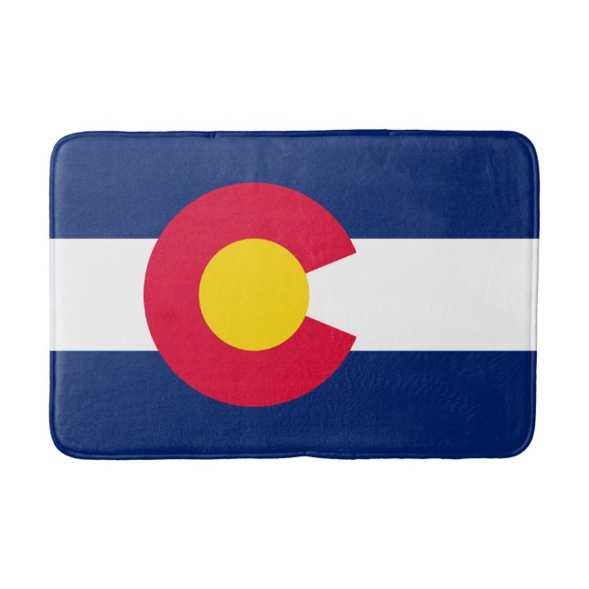 Colorado Statlig flagga Design Badrumsmatta (Framsidan)