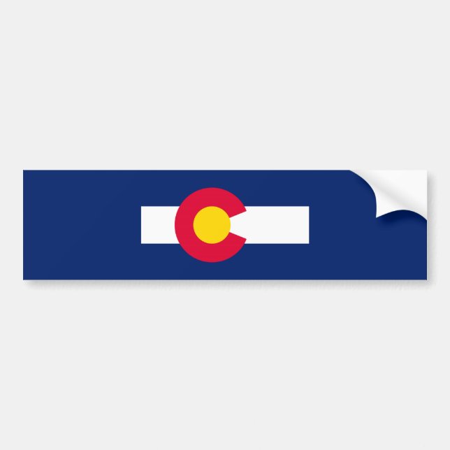 Colorado Statlig flagga Design Bildekal (Framsidan)