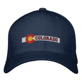 Colorado Statlig flagga Design Broderad Keps