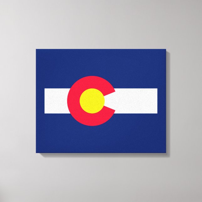 Colorado Statlig flagga Design Decor Canvastryck (Framsida)
