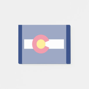 Colorado Statlig flagga Design Decor Post-it Block
