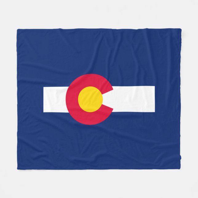Colorado Statlig flagga Design Fleecefilt (Framsidan (Horisontell))