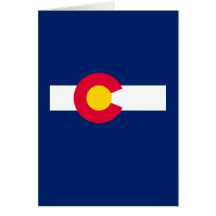 Colorado Statlig flagga Design Hälsningskort