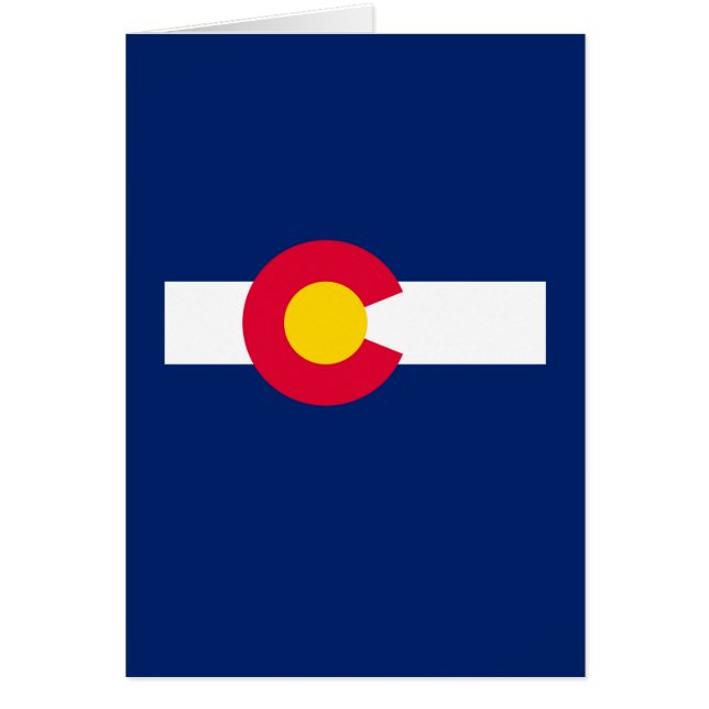 Colorado Statlig flagga Design Hälsningskort (Framsidan)
