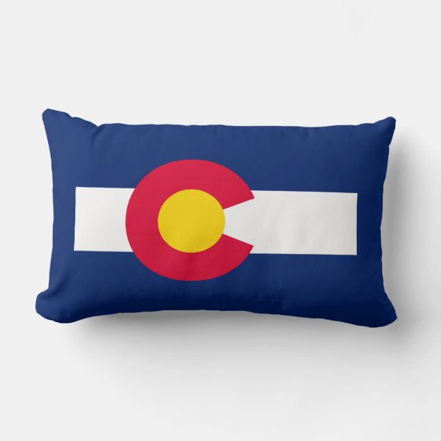 Colorado Statlig flagga Design Lumbarkudde (Framsida)