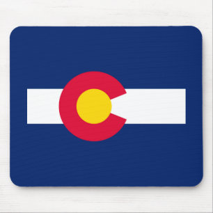 Colorado Statlig flagga Design Musmatta