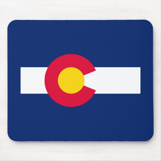 Colorado Statlig flagga Design Musmatta (Framsidan)