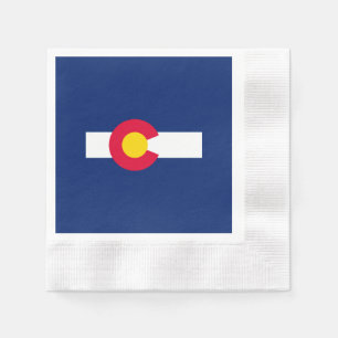 Colorado Statlig flagga Design Pappersservett