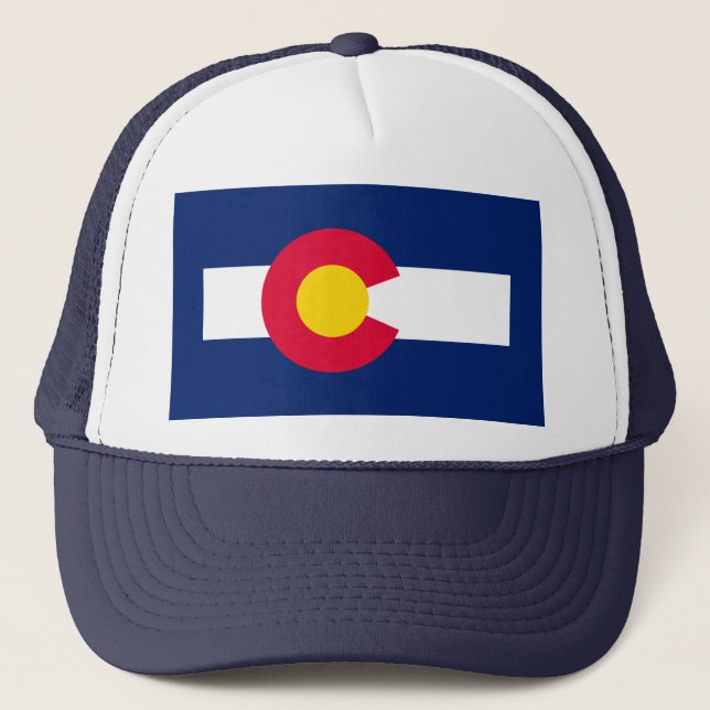Colorado Statlig flagga Design Truckerkeps (Framsida)