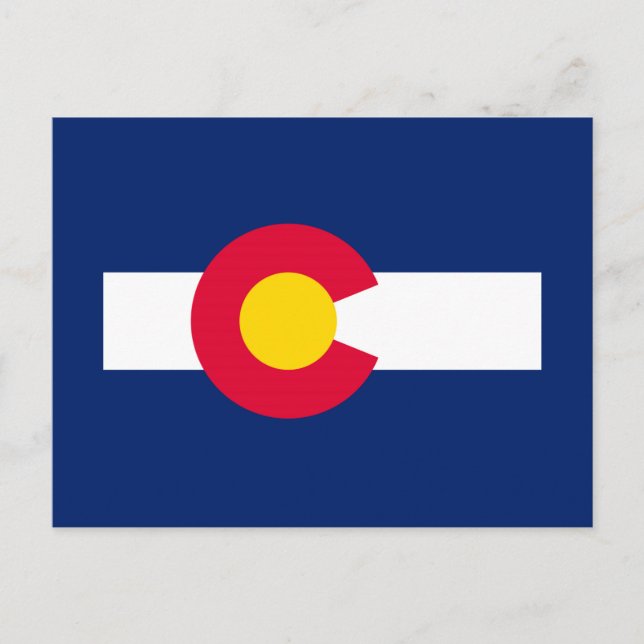 Colorado Statlig flagga Design Vykort (Framsida)
