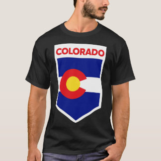 Colorado Statlig flagga Emblem T Shirt