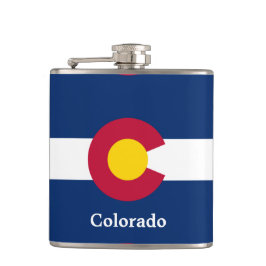 Colorado statlig flagga fickplunta